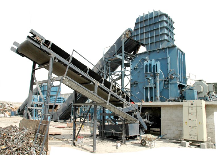 500KW Scrap Metal Shredder Hammer Shredder Machine Scrap Metal Recycling  Machine 